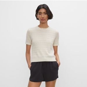 Cashmere Rib Short Sleeve Tee Club Monaco